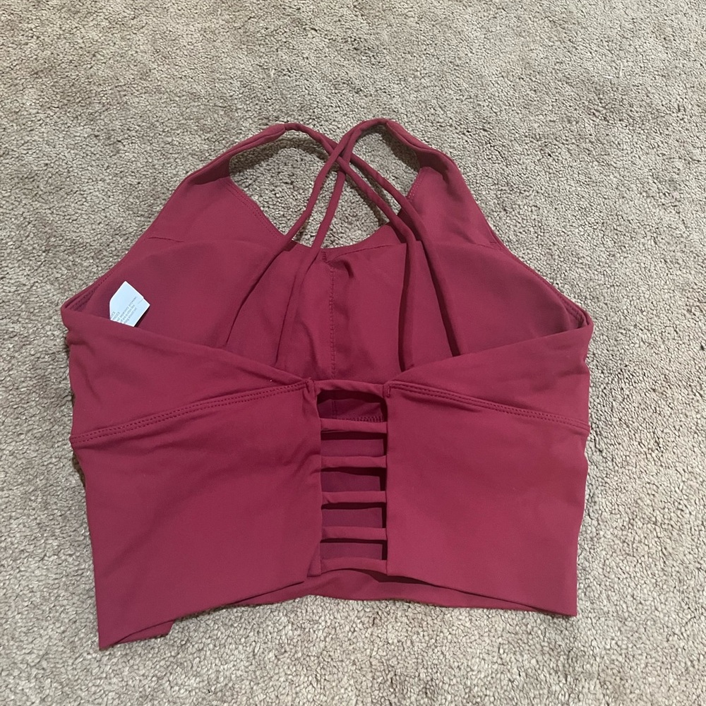 ASTORIA SEAMLESS SCULPT SPORTS CROP RUBY